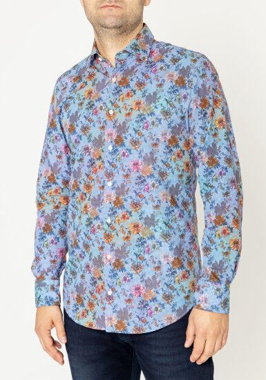 Мужская рубашка Pierre Cardin длинный рукав  Le Bleu 08447/000/27260/9051