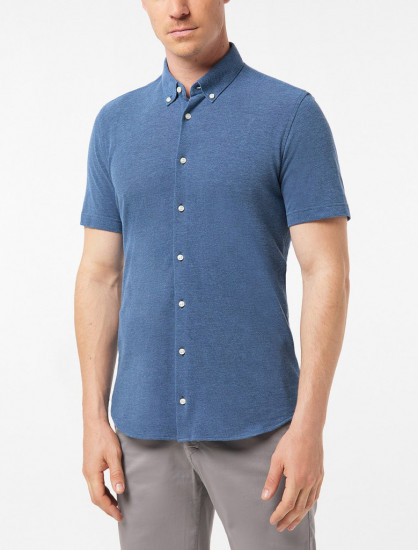 Мужская рубашка Pierre Cardin короткий рукав Futureflex 03621/000/27460/9021
