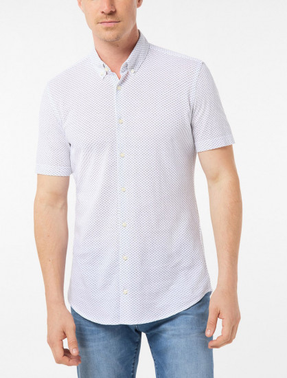 Мужская рубашка Pierre Cardin короткий рукав Futureflex 03621/000/27461/9000