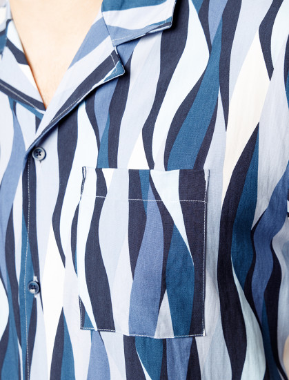 Мужская рубашка короткий рукав Pierre Cardin C6 45010.0032/6214