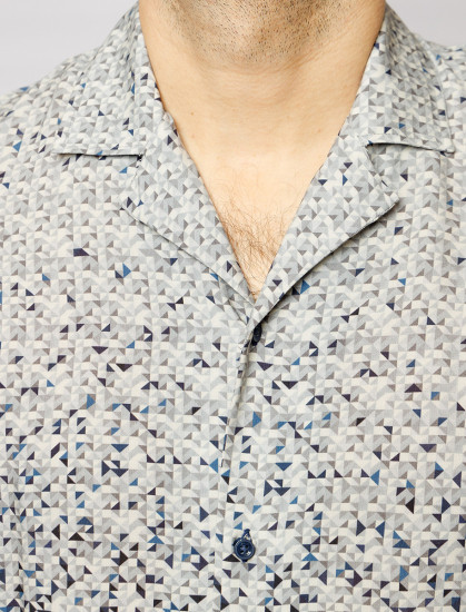 Мужская рубашка короткий рукав  PIERRE CARDIN C6 45011.0141/6304