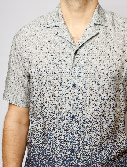 Мужская рубашка короткий рукав  PIERRE CARDIN C6 45011.0141/6304