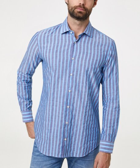 Мужская рубашка Pierre Cardin длинный рукав Le Bleu