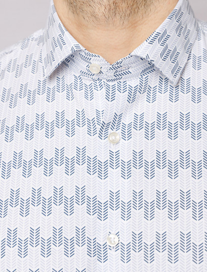 Мужская рубашка короткий рукав  PIERRE CARDIN C6 15401.0116/6215