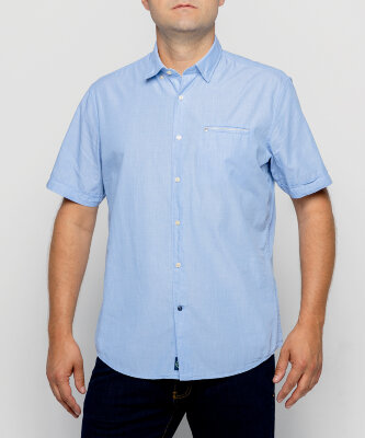 Мужская рубашка Pierre Cardin короткий рукав Denim Academy