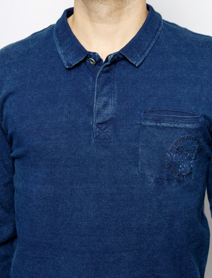 Мужское поло длинный рукав  05794/000/07119/578