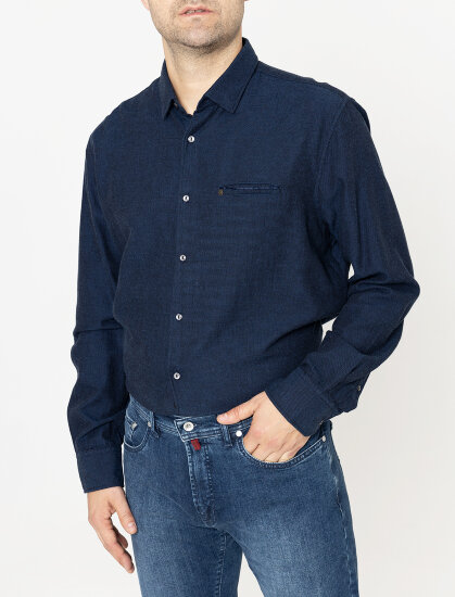 Мужская рубашка Pierre Cardin длинный рукав  Denim Academy 5856