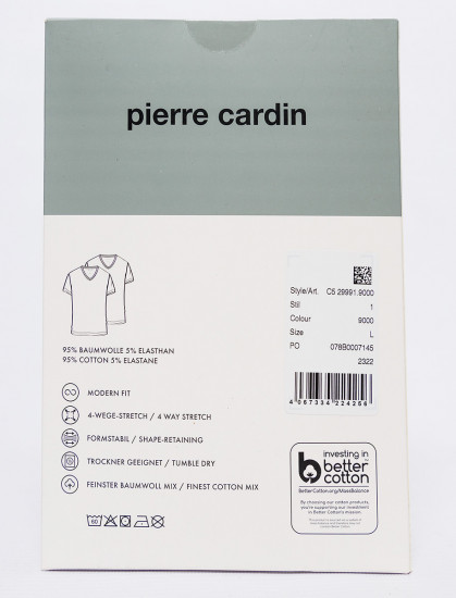 Мужская футболка короткий рукав 2 шт PIERRE CARDIN C5 29991.9000/9000