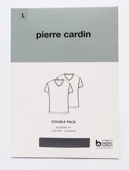 Мужская футболка короткий рукав 2 шт PIERRE CARDIN C5 29991.9000/9000
