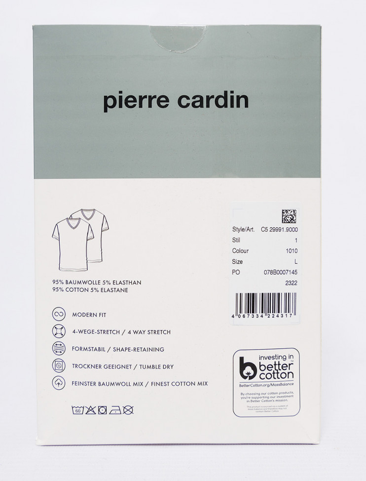 Мужская футболка короткий рукав 2 шт PIERRE CARDIN C5 29991.9000/1010 5 243 руб. 5 243 руб.