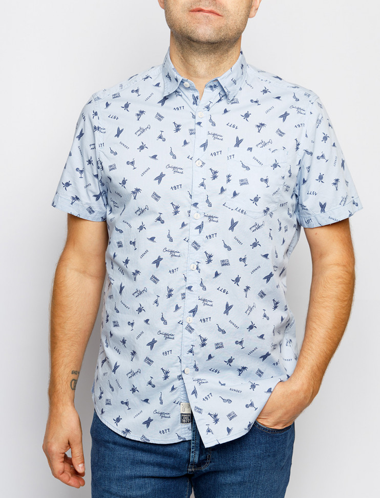 Мужская рубашка короткий рукав PIONEER 07135/000/04180/508 3 645 руб. 3 645 руб.