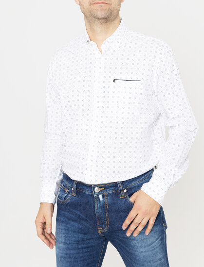 Мужская рубашка Pierre Cardin длинный рукав  Futurefleх 5883