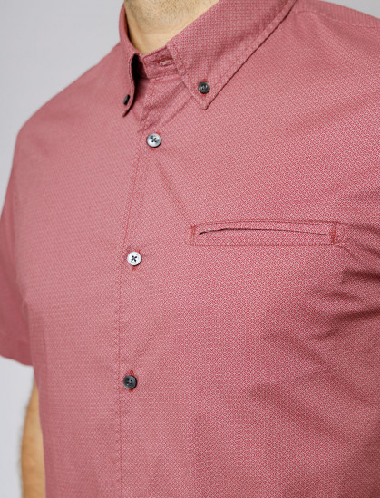 Мужская рубашка короткий рукав  PIERRE CARDIN C6 45003.0040/7101